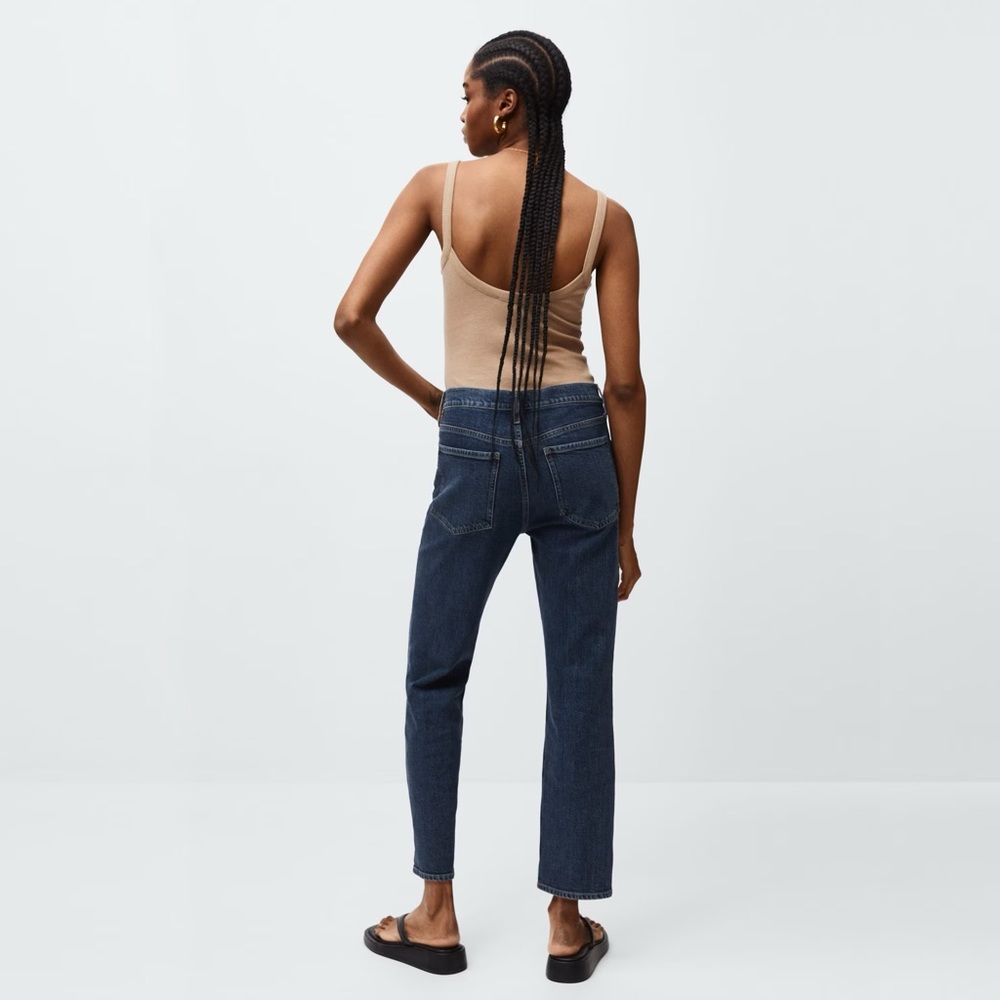 Slim mid-rise cropped jeans size US 1 / EUR 32 | MANGO - Picture 3 of 14